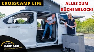 CamperVan CROSSCAMP Life Aus und Einbau der Küche  2020  Autohaus Zobjack [upl. by Hahsia]