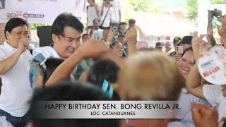 SEN BONG REVILLA JR BDAY IN CATANDUANES 2024 [upl. by Feledy]