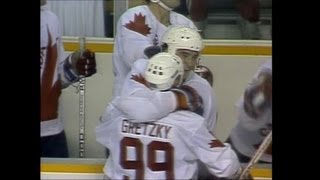 Wayne GretzkyMario Lemieux Highlights  1987 Canada Cup [upl. by Anihpled]