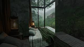 Rainy afternoon in the Mountain Cabin  Cozy Sleep Ambience [upl. by Dorcea]