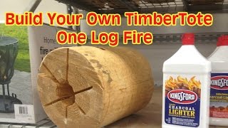 The One Log Campfire Similar to the TimberTote [upl. by Revell543]