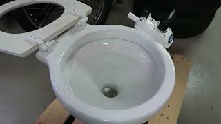 Jabsco Lite Flush Electric Marine Toilet [upl. by Yramesor411]