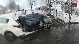 Dash Cam Milwaukee Police Chase Ends in Lincoln Creek [upl. by Wait]