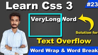 CSS Word Wrap amp Word Break Properties solution for overflow text in div using CSS cyber warriors [upl. by Esertak]