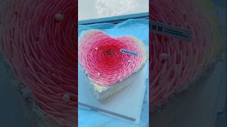 🎂Heart cake designshorts😛 youtubeshorts shortsvideo cakedecorating birthday cake EP83 [upl. by Robbyn98]