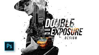 How to Combine Double Exposure amp Selective color Design in Photoshop  Photoshop Tutorials [upl. by Amity]