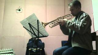 Fly me to the Moon Arranged by Sammy Nestico 1st trumpet cover [upl. by Carlota]