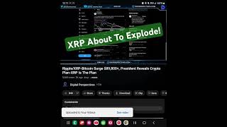 Ripple XRPXRP Is About To Explode Were Still Early Bitcoin To 1 Million Dollars [upl. by Azenav803]