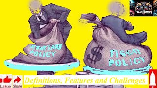 fiscal Policy vs monetary Policydefinitionsfeatures and challengesviralvideotrendingias [upl. by Henriette840]