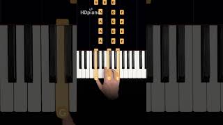 EASY piano for the brokenhearted pianotutorial shorts [upl. by Yrrad]