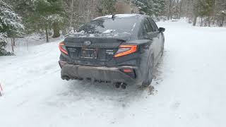 2022 WRX Lachute performance before and after cold start muffler delete [upl. by Jandel24]