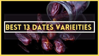 13 Different Types of Date Varieties  Popular Dates Varieties [upl. by Maier972]