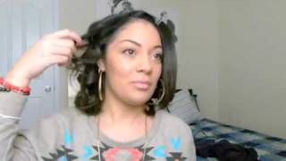 CURLING SHORT HAIR SHOULDER LENGTH HAIR [upl. by Maloy]