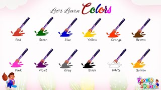 Learn Colors Name In English  Color Videos For Kids  Learn to write colors name for Kids [upl. by Langill39]