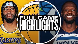 LAKERS at TIMBERWOLVES  FULL GAME HIGHLIGHTS  December 13 2024 [upl. by Elsie]