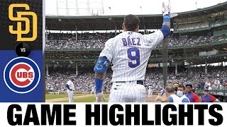 Padres vs Cubs Game Highlights 53121  MLB Highlights [upl. by Natalee]