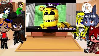 FNAF 1Charlie and Glamrock Freddy react to revision remix Remake ¡read description [upl. by Lay]