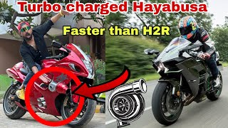 INDIA’s First Turbo Charged Hayabusa Top Speed 410  FASTER THAN KAWASAKI H2R 😱 [upl. by Hamid]