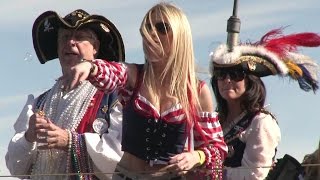 2015 Gasparilla Day Parade Tampa FL [upl. by Dihsar974]