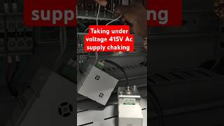 Lauritz Knudsen UV coil 415V supply taking।acb electrical test shorts youtubeshorts [upl. by Festus]