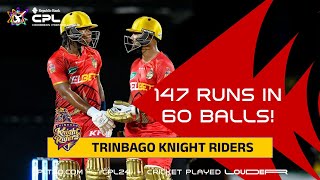 Trinbago Knight Riders SMASH 147 runs in 60 balls  CPL 2024 [upl. by Osnofla256]