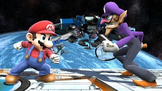 SSF2 Mod Battle Decent Mario V3 Vs Waluigi [upl. by Tound]