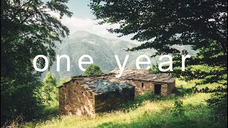 ONE YEAR  Renovating Two Stone Cabins in the Italian Alps [upl. by Seigler]