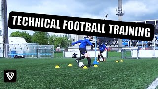 TECHNICAL TRAINING  2 PLAYERS  U13  U14  U15  U16  FOOTBALL  SOCCER  TRAINING  EXERCISE [upl. by Massimiliano]