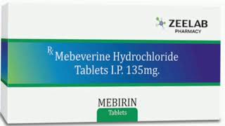 MEBIRIN Tablets Mebeverine Hydrochloride Tablets IP 135mg [upl. by Enitsua624]