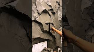 Can you make a beautiful rockery on your own wall handmake diycrafts art [upl. by Dynah]