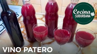 Como Hacer VINO TINTO CASERO DULCE FACIL Y RAPIDO Con las 🍇 del patio de casa  039 [upl. by Hadeis]