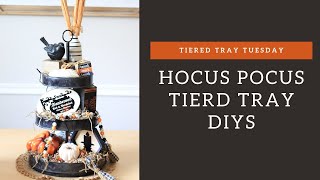 🎃 HOCUS POCUS TIERED TRAY DIYS FOR HALLOWEEN  TIERED TRAY TUESDAYS  TRAY 7 [upl. by Philbin705]