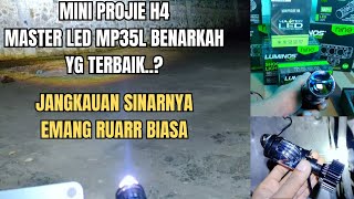 MASTER LED MP35Lmini projie H4 terbaikIyaakahh [upl. by Aeslek870]