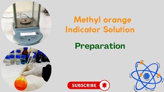 Methyl orange indicator solution 004 wv  Preparation [upl. by Yrocaj43]