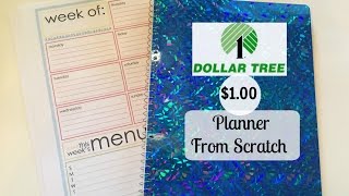 DOLLAR TREE Planner From Scratch  BASICS [upl. by Harlow]