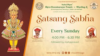 Sunday Satsang Sabha  Vadtal Dham  Shree Swaminarayan Mandir Wheeling [upl. by Cain]