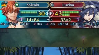 Summer Sylvain vs paralogue 104  Fire emblem heroes [upl. by Moth]