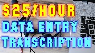 Online Data Entry Transcription Job  REV Transcription Audio Test [upl. by Yelssew461]