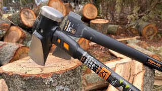 This Maul Axe is INSANE  Fiskars IsoCore Axe Review [upl. by Torey701]