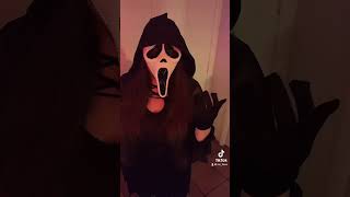 Are you doing it right ghostface scream horrortok creepy femaleghostface [upl. by Danice]