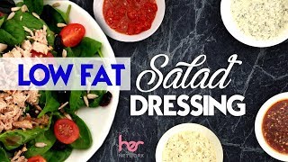 4 Low Fat Salad Dressings  Weight Loss Recipes  Joanna Soh [upl. by Nets661]