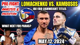 Lomachenko vs Kambosos IBFIBO lightweight title  Prefight analysis and prediction [upl. by Orecic867]