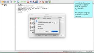 SPSS Selecionar um Grupo de Indivíduos [upl. by Kentigera289]