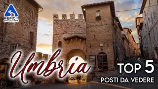 Umbria Top 5 Città e Luoghi da Visitare  4K [upl. by Kavita501]