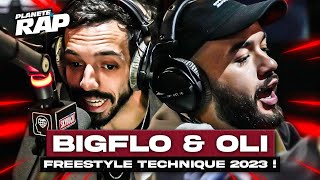 EXCLU BIGFLO amp OLI  FREESTYLE TECHNIQUE 2023  PlanèteRap [upl. by Sialac]