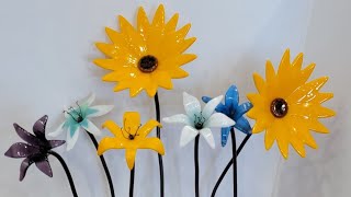 Fused Glass Flowers with Copper stems [upl. by Siuoleoj100]