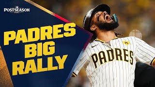 FULL INNING Padres GO OFF for 6 runs in the 2nd inning of NLDS Game 3 [upl. by Wileen399]