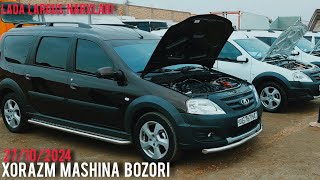 XORAZM MASHINA BOZORI 🔥 LADA LARGUS VOLKSWAGEN KADDI KIA NARXLARI [upl. by Fields428]