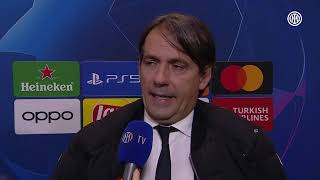 SIMONE INZAGHI INTERVIEW INTER 1 0 ATLETICO MADRID 🎙️⚫🔵 [upl. by Nadirehs]