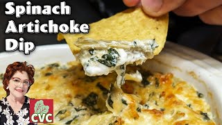 Artichoke Spinach Dip  Creamy amp Cheesy Mamas Old Fashioned Southern Recipes [upl. by Eikcim]